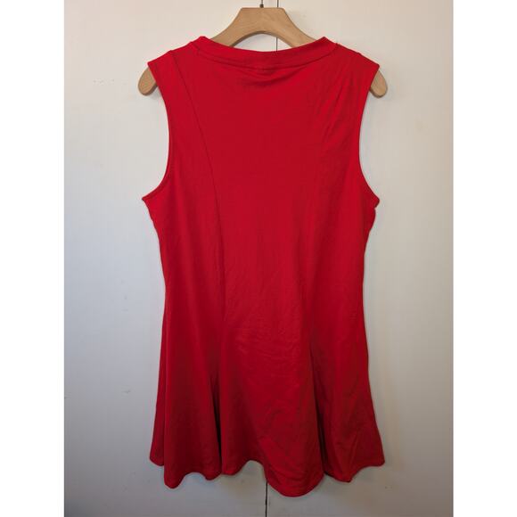 ASOS Cotton Sleeveless Mini Red Sundress - Picture 13 of 13